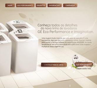 GE洗衣机网站设计欣赏