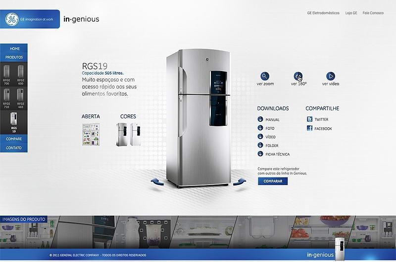 国外冰箱网站设计
